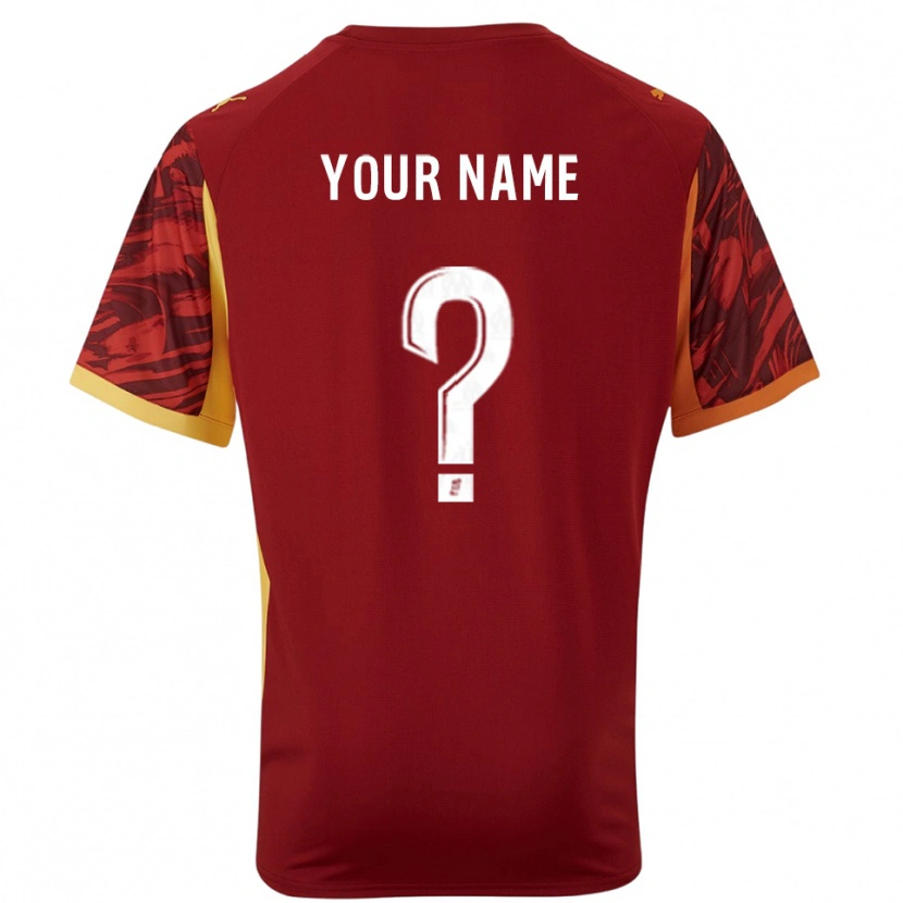 Danxen Femme Olympique Marseille Maillot de Gardien Bourgogne Marron 2025/26 T-shirt