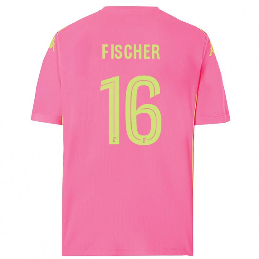 Danxen Femme Jonathan Fischer #16 Maillot de Gardien Rose Fluo 2025/26 T-shirt
