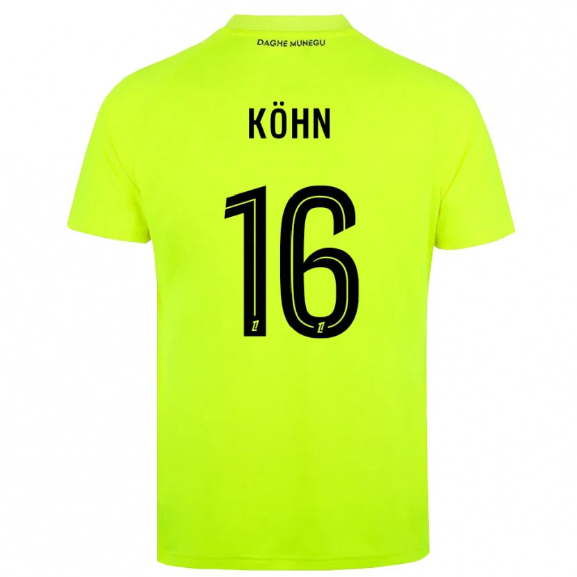 Danxen Femme Philipp Köhn #16 Maillot de Gardien Vert Fluo Noir 2025/26 T-shirt