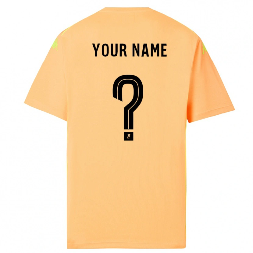 Danxen Femme OGC Nice Maillot de Gardien Orange Clair Noir 2025/26 T-shirt