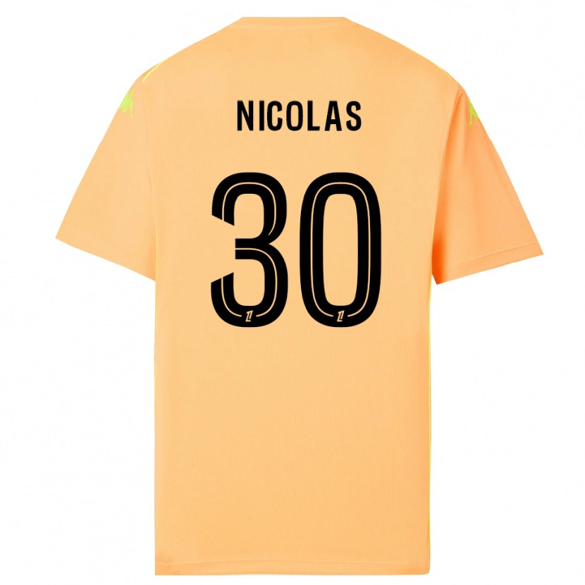 Danxen Femme Lina-Lou Nicolas #30 Maillot de Gardien Orange Clair Noir 2025/26 T-shirt