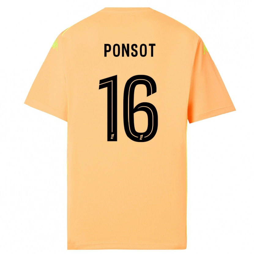 Danxen Femme Martin Ponsot #16 Maillot de Gardien Orange Clair Noir 2025/26 T-shirt