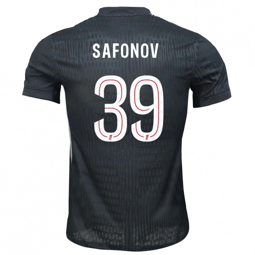 Danxen Femme Matvey Safonov #39 Maillot de Gardien Gris Foncé Noir 2025/26 T-shirt