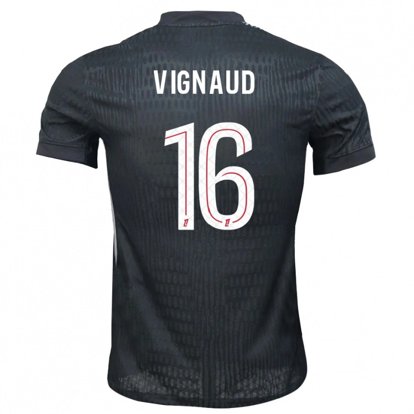 Danxen Femme Arthur Vignaud #16 Maillot de Gardien Gris Foncé Noir 2025/26 T-shirt