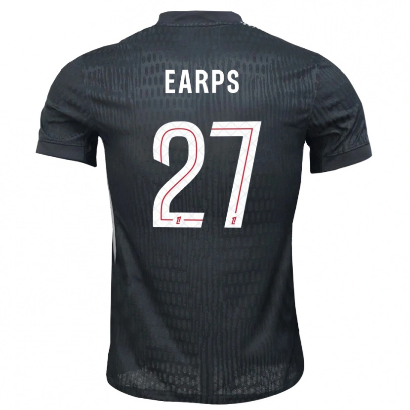 Danxen Femme Mary Earps #27 Maillot de Gardien Gris Foncé Noir 2025/26 T-shirt