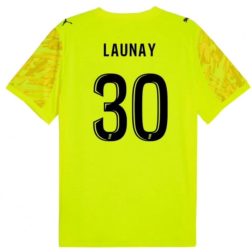 Danxen Femme Elisa Launay #30 Maillot de Gardien Vert Fluo Jaune 2025/26 T-shirt