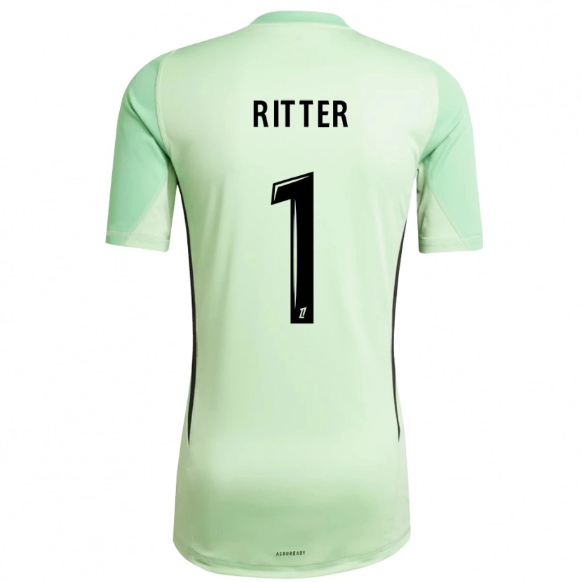 Danxen Femme Maxime Ritter #1 Maillot de Gardien Vert Clair Noir 2025/26 T-shirt