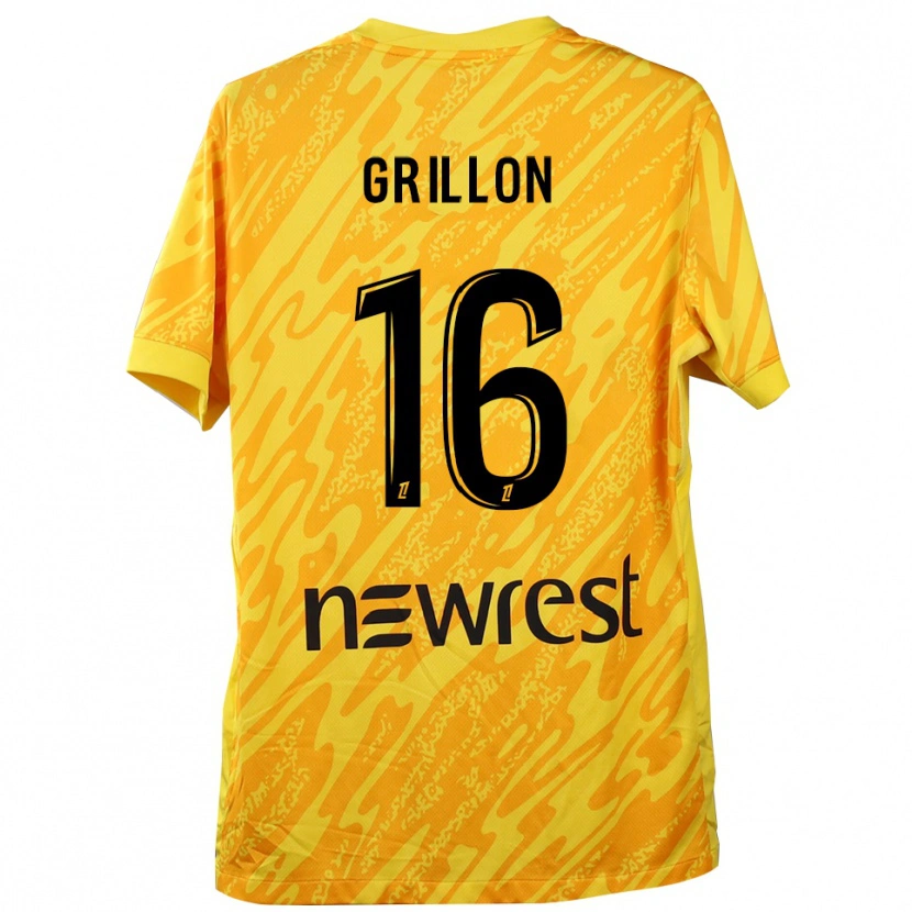 Danxen Femme Gaëlle Grillon #16 Maillot de Gardien Jaune Noir 2025/26 T-shirt