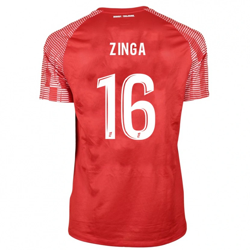 Danxen Femme Melvin Zinga #16 Maillot de Gardien Rouge Blanc 2025/26 T-shirt