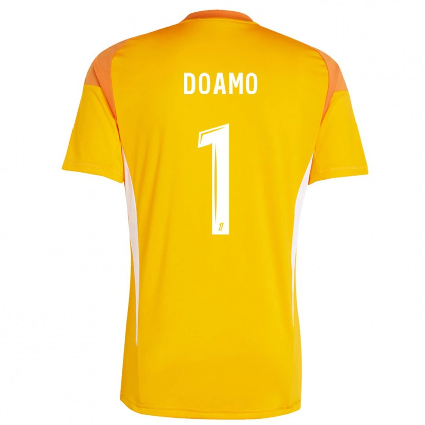 Danxen Femme Isaac Doamo #1 Maillot de Gardien Blanc Orange Clair 2025/26 T-shirt