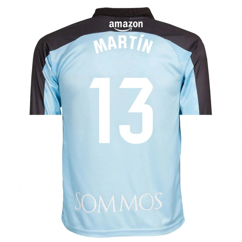 Danxen Femme Dani Martín #13 Maillot de Gardien Bleu Clair Noir 2025/26 T-shirt