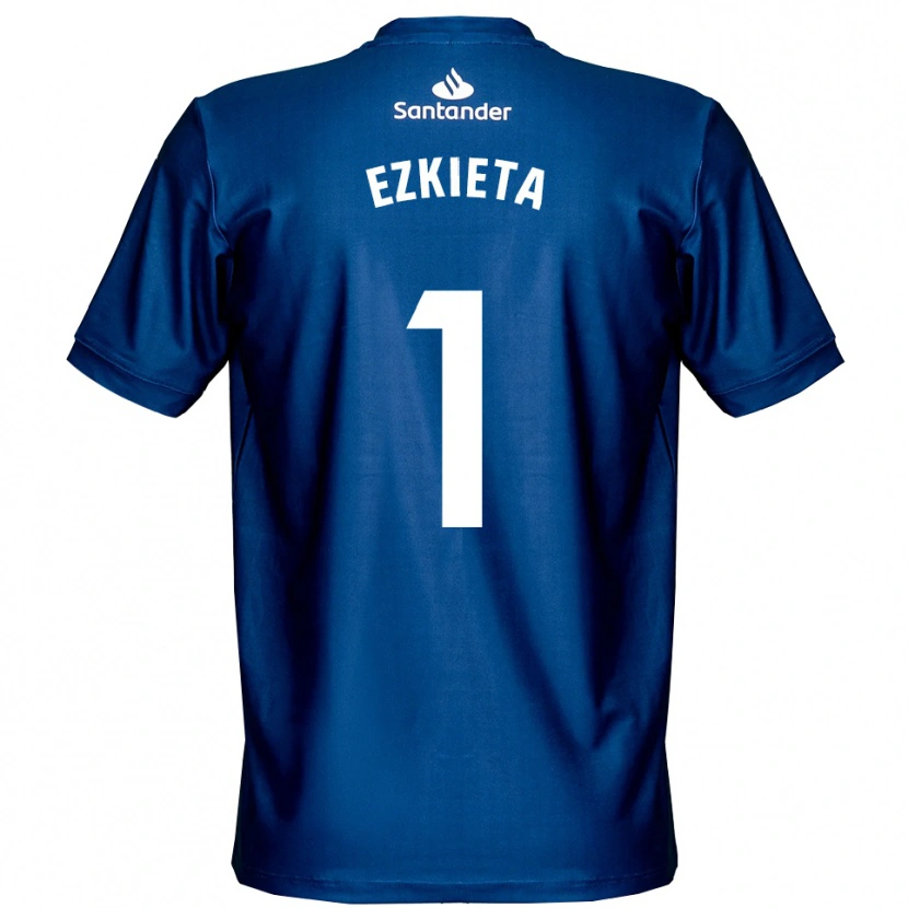 Danxen Femme Jokin Ezkieta #1 Maillot de Gardien Bleu Roi Blanc 2025/26 T-shirt