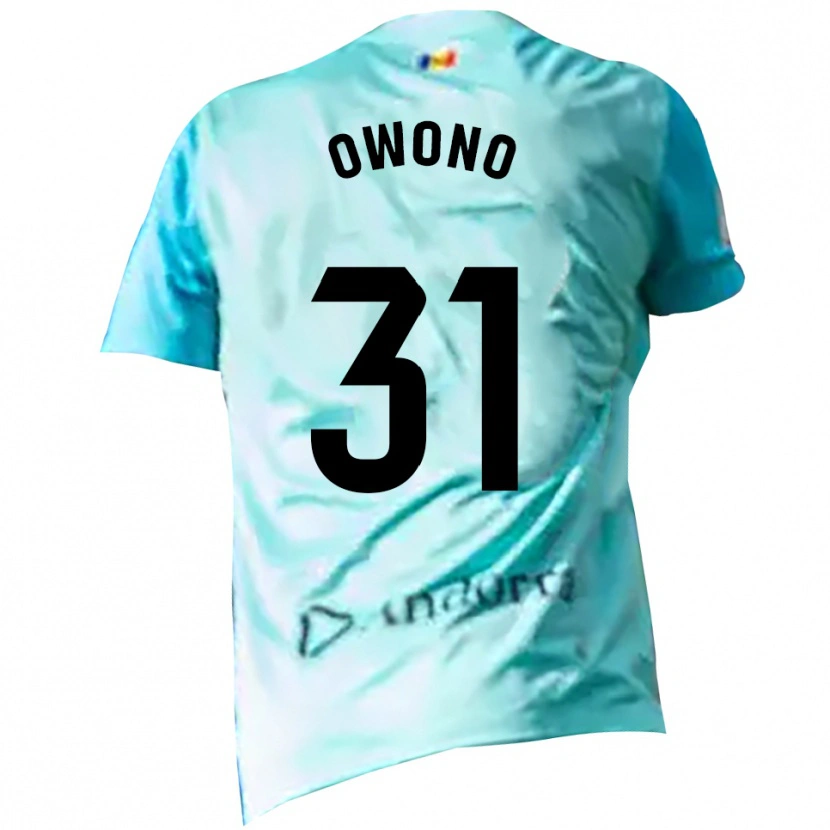 Danxen Femme Jesús Owono #31 Maillot de Gardien Cyan Noir 2025/26 T-shirt