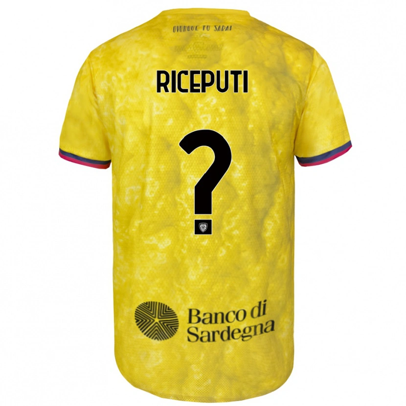 Danxen Femme Davide Riceputi #0 Maillot de Gardien Jaune Noir 2025/26 T-shirt