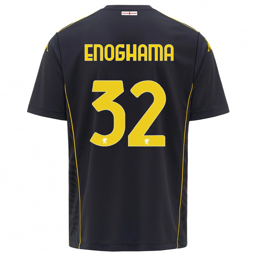 Danxen Femme Isaac Enoghama #32 Maillot de Gardien Noir Jaune 2025/26 T-shirt