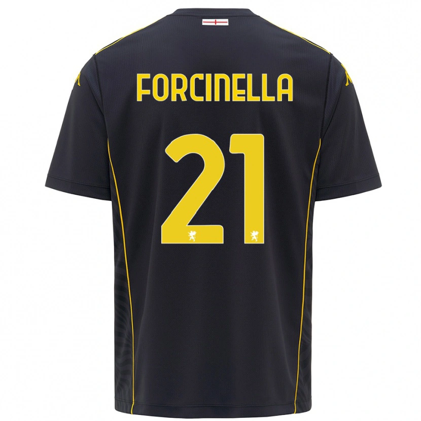 Danxen Femme Camilla Forcinella #21 Maillot de Gardien Noir Jaune 2025/26 T-shirt