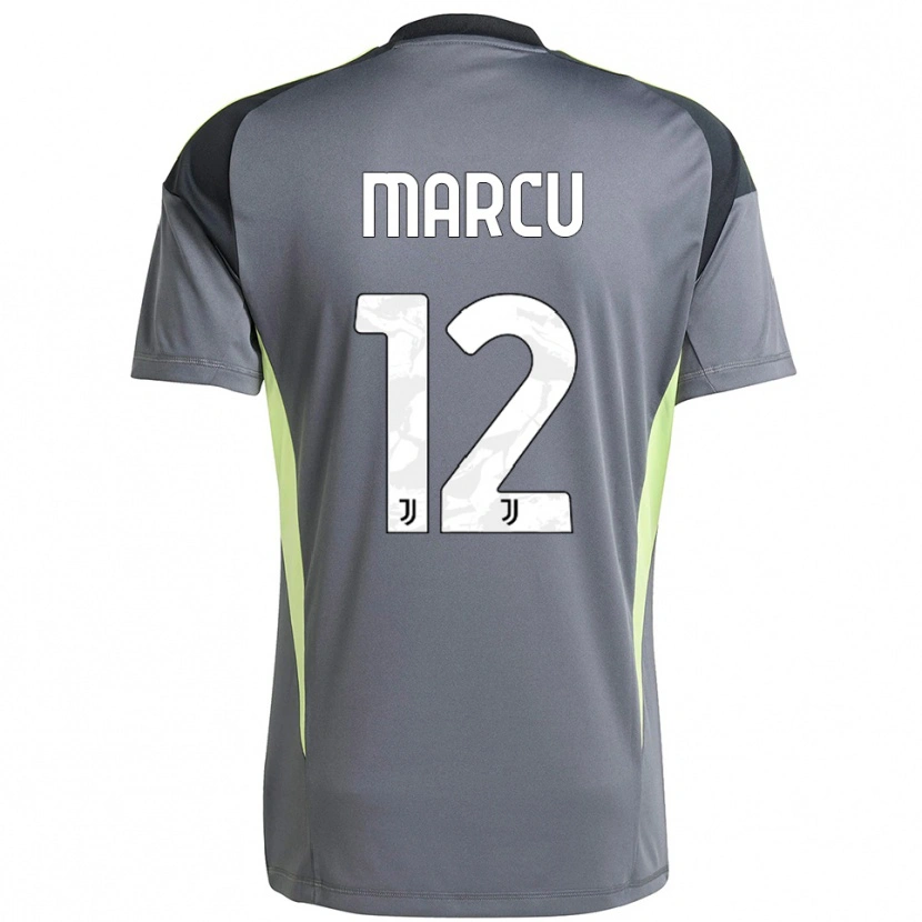 Danxen Femme Alessio Marcu #12 Maillot de Gardien Gris Foncé Blanc 2025/26 T-shirt