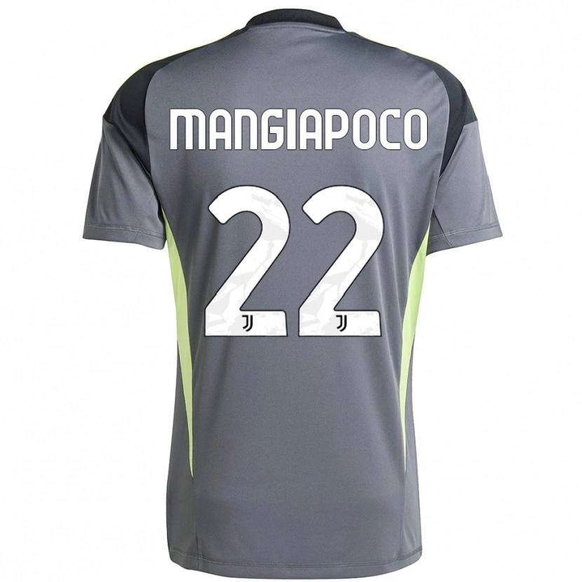 Danxen Femme Stefano Mangiapoco #22 Maillot de Gardien Gris Foncé Blanc 2025/26 T-shirt