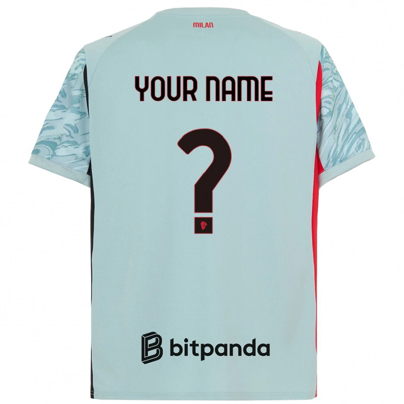 Danxen Femme AC Milan Maillot de Gardien Bleu Clair Rouge 2025/26 T-shirt