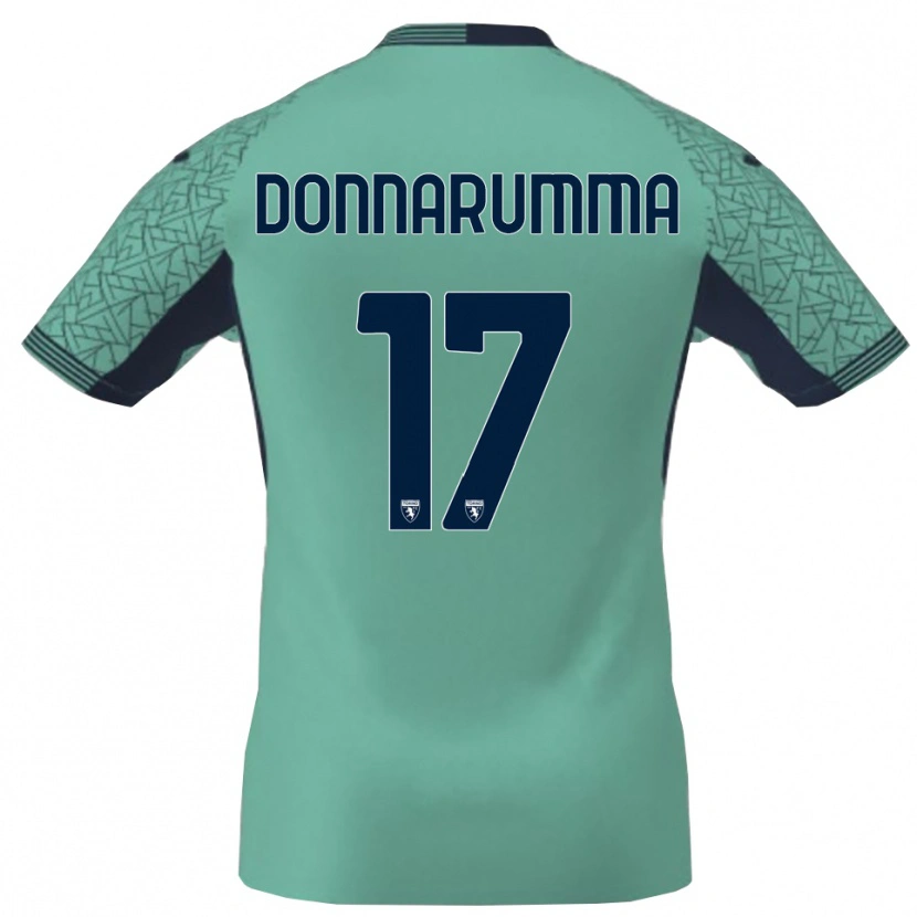 Danxen Femme Antonio Donnarumma #17 Maillot de Gardien Bleu Lagon 2025/26 T-shirt