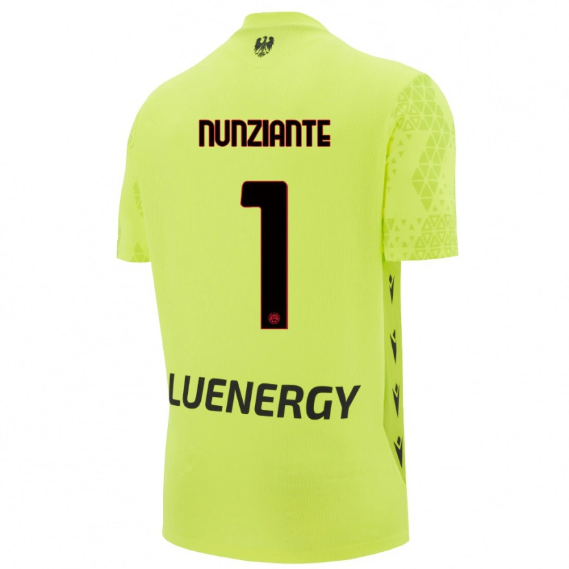 Danxen Femme Alessandro Nunziante #1 Maillot de Gardien Vert Jaune Noir 2025/26 T-shirt
