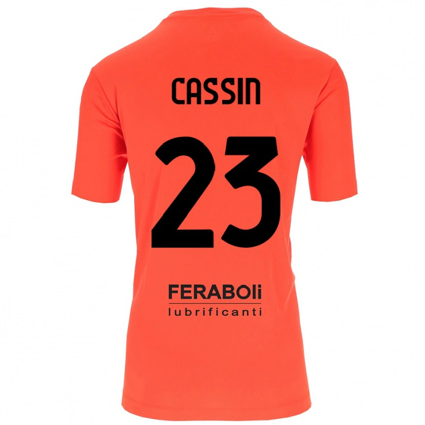 Danxen Femme Marco Cassin #23 Maillot de Gardien Orange Rouge Noir 2025/26 T-shirt