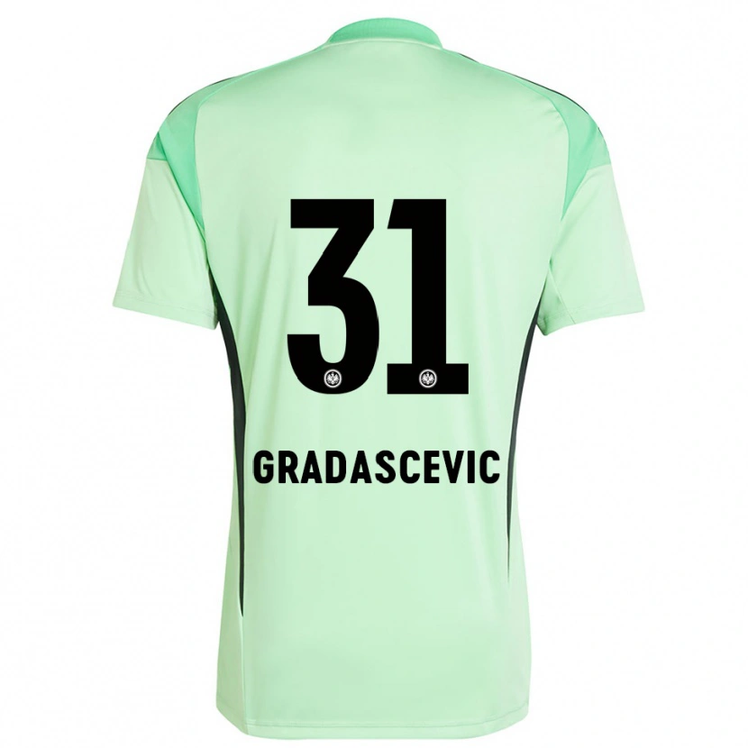 Danxen Femme Meris Gradascevic #31 Maillot de Gardien Vert Clair Noir 2025/26 T-shirt