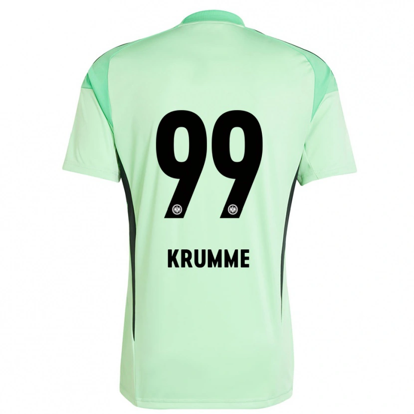 Danxen Femme Janne Krumme #99 Maillot de Gardien Vert Clair Noir 2025/26 T-shirt