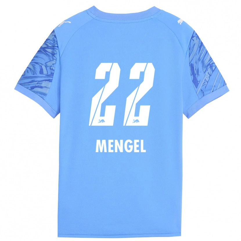 Danxen Femme Luca Mengel #22 Maillot de Gardien Bleu Royal Rouge 2025/26 T-shirt