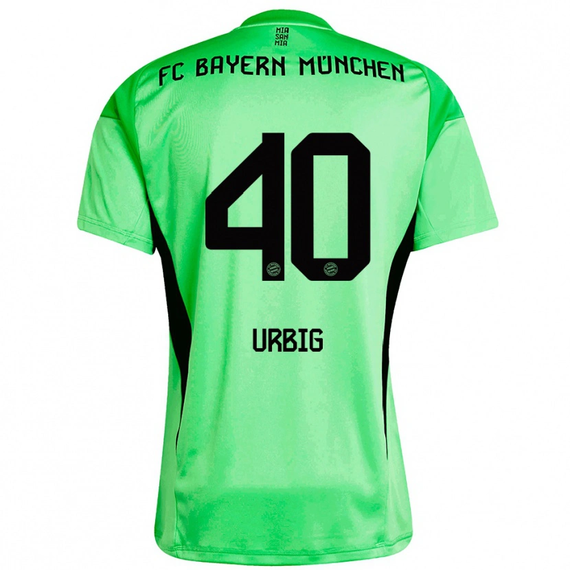 Danxen Femme Jonas Urbig #40 Maillot de Gardien Vert Printemps Moyen 2025/26 T-shirt