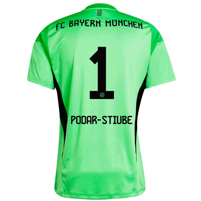 Danxen Femme David Podar-Stiube #1 Maillot de Gardien Vert Printemps Moyen 2025/26 T-shirt