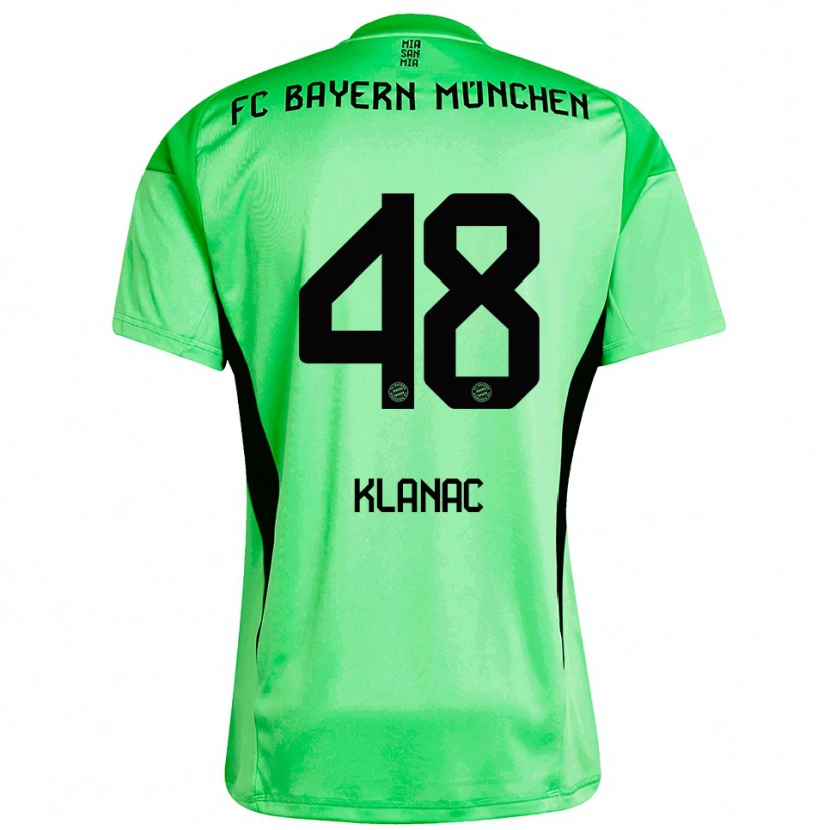 Danxen Femme Leon Klanac #48 Maillot de Gardien Vert Printemps Moyen 2025/26 T-shirt