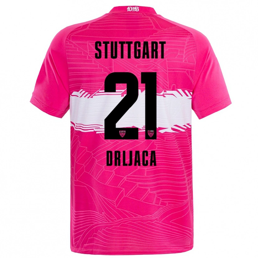 Danxen Femme Stefan Drljaca #21 Maillot de Gardien Rose Foncée Noir 2025/26 T-shirt