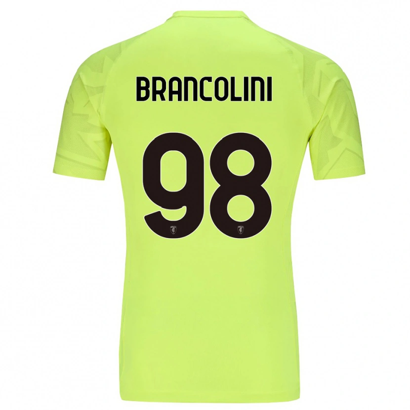 Danxen Femme Federico Brancolini #98 Maillot de Gardien Vert Fluo 2025/26 T-shirt