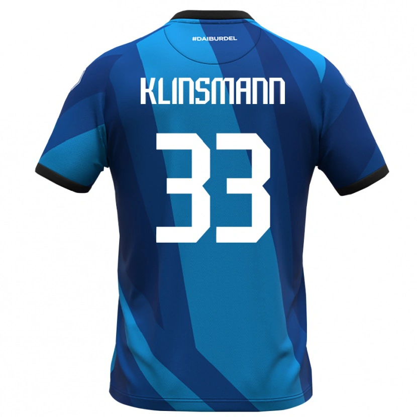 Danxen Femme Jonathan Klinsmann #33 Maillot de Gardien Bleu Royal Orange 2025/26 T-shirt