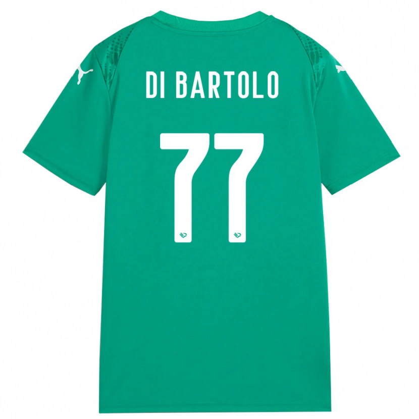 Danxen Femme Francesco Di Bartolo #77 Maillot de Gardien Vert Marin Blanc 2025/26 T-shirt