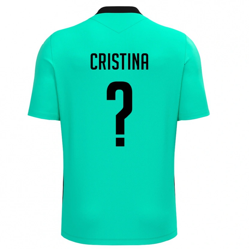 Danxen Femme Mosca Cristina #0 Maillot de Gardien Turquoise Noir 2025/26 T-shirt