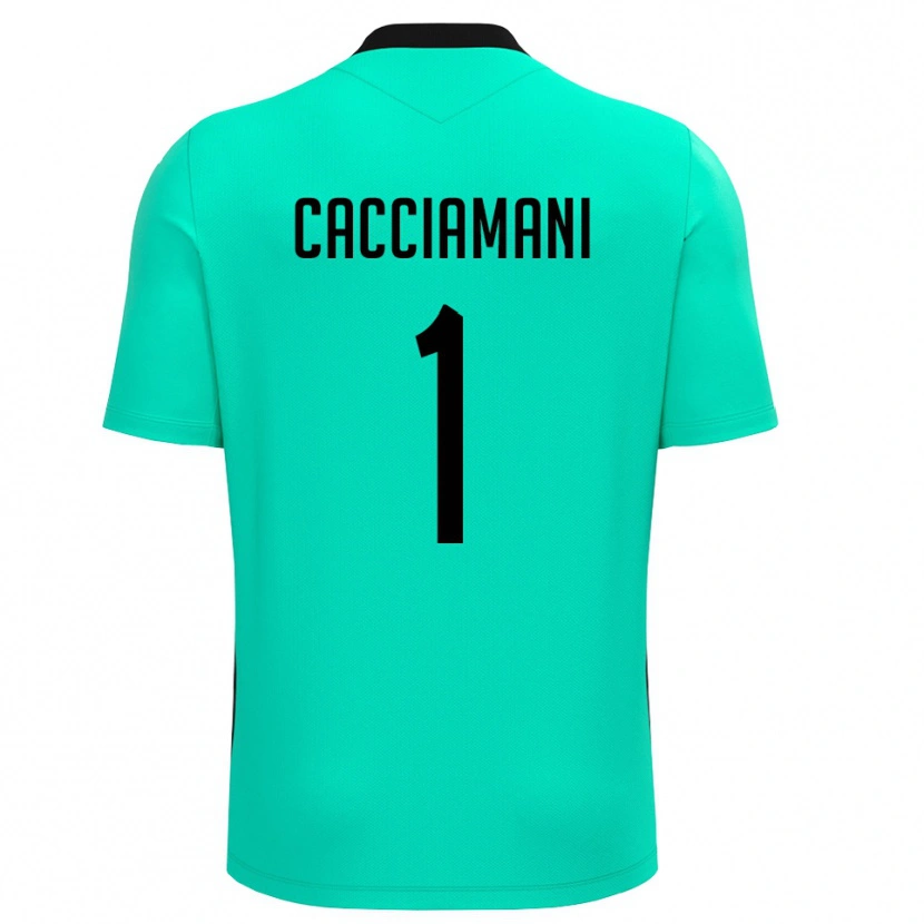 Danxen Femme Niccolò Cacciamani #1 Maillot de Gardien Turquoise Noir 2025/26 T-shirt
