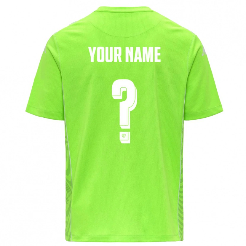 Danxen Femme Spezia Calcio Maillot de Gardien Vert Pelouse Blanc 2025/26 T-shirt