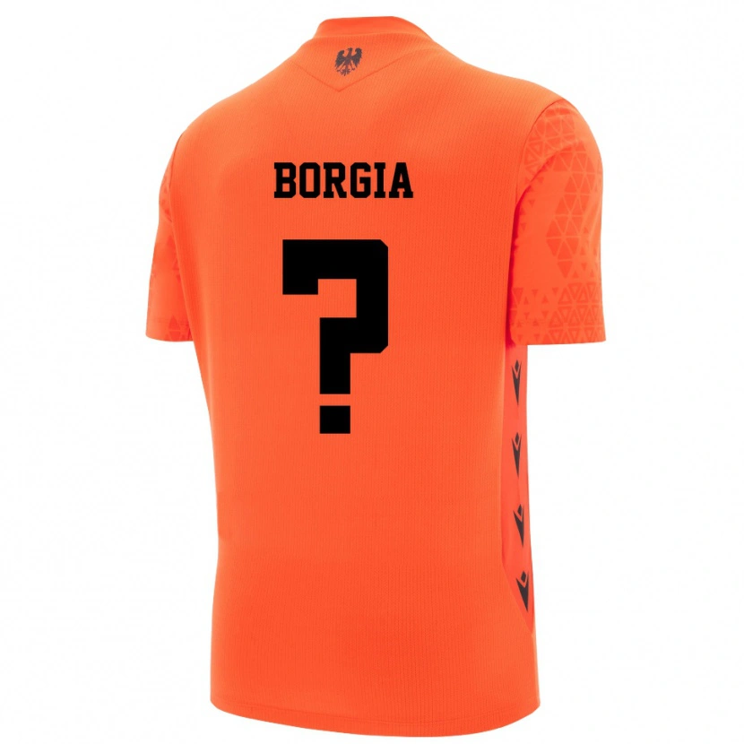 Danxen Femme Francesco Borgia #0 Maillot de Gardien Orange Foncé Noir 2025/26 T-shirt