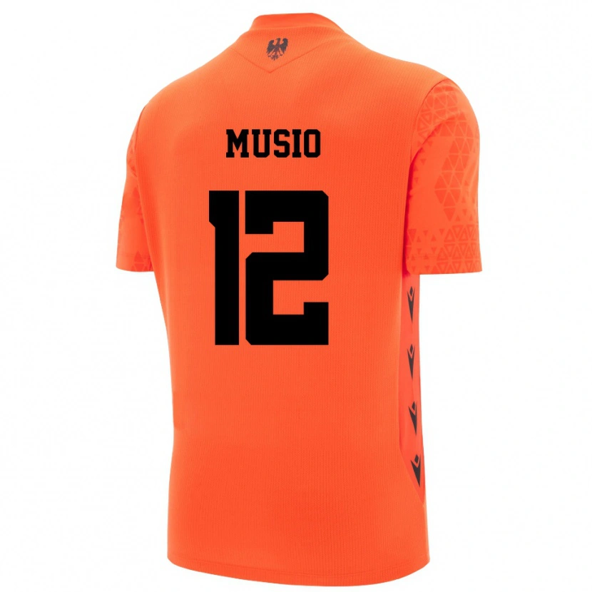 Danxen Femme Luca Musio #12 Maillot de Gardien Orange Foncé Noir 2025/26 T-shirt