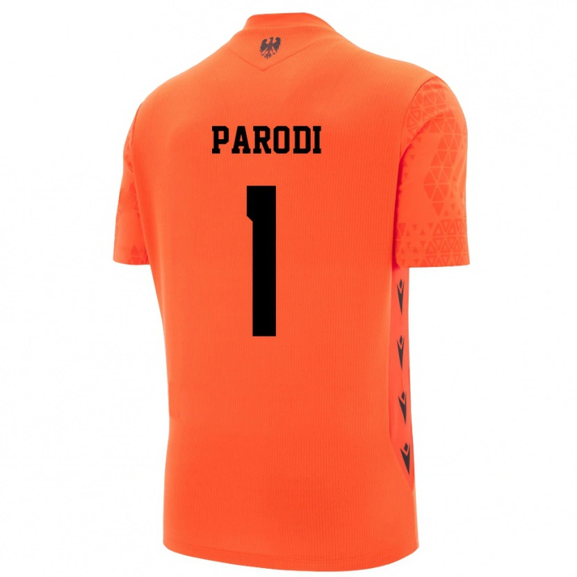 Danxen Femme Alessio Parodi #1 Maillot de Gardien Orange Foncé Noir 2025/26 T-shirt