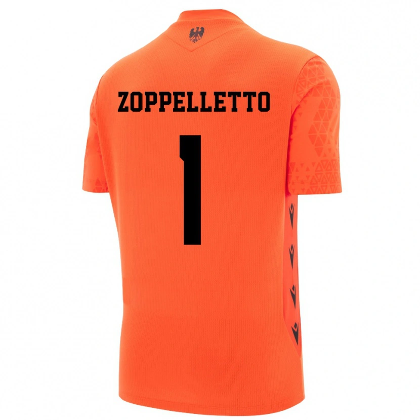 Danxen Femme David Zoppelletto #1 Maillot de Gardien Orange Foncé Noir 2025/26 T-shirt