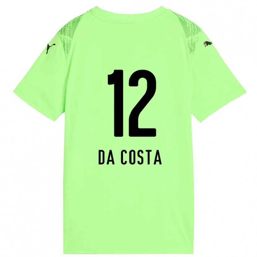 Danxen Femme Paulo da Costa #12 Maillot de Gardien Vert Pâle Noir 2025/26 T-shirt