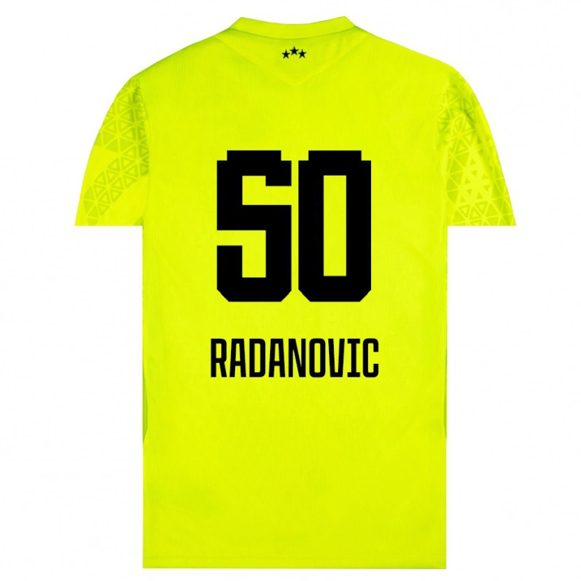Danxen Femme Savo Radanovic #50 Maillot de Gardien Vert Jaune Noir 2025/26 T-shirt