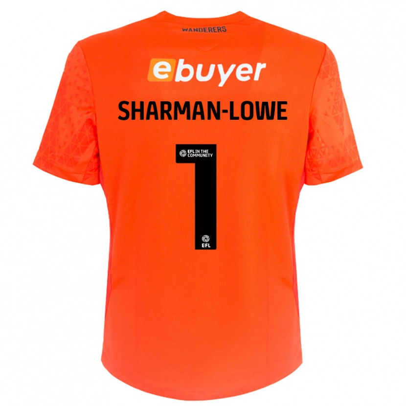 Danxen Femme Teddy Sharman-Lowe #1 Maillot de Gardien Noir Orange 2025/26 T-shirt