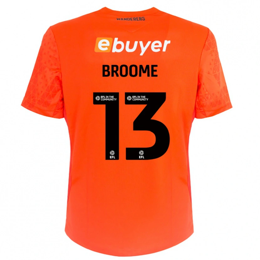 Danxen Femme Nathan Broome #13 Maillot de Gardien Noir Orange 2025/26 T-shirt