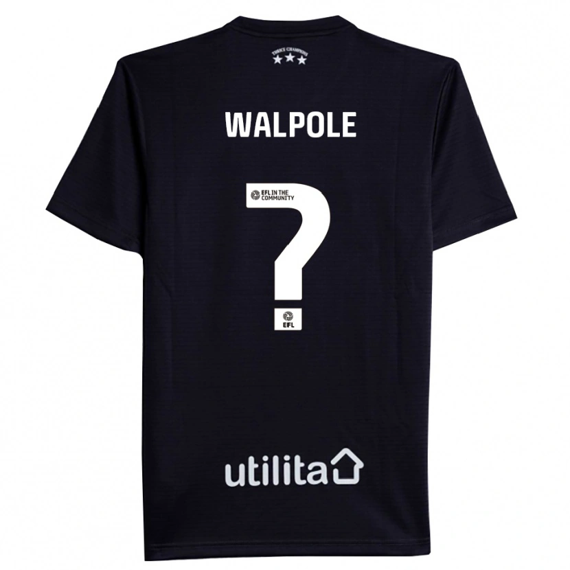 Danxen Femme Alex Walpole #0 Maillot de Gardien Noir Blanc 2025/26 T-shirt