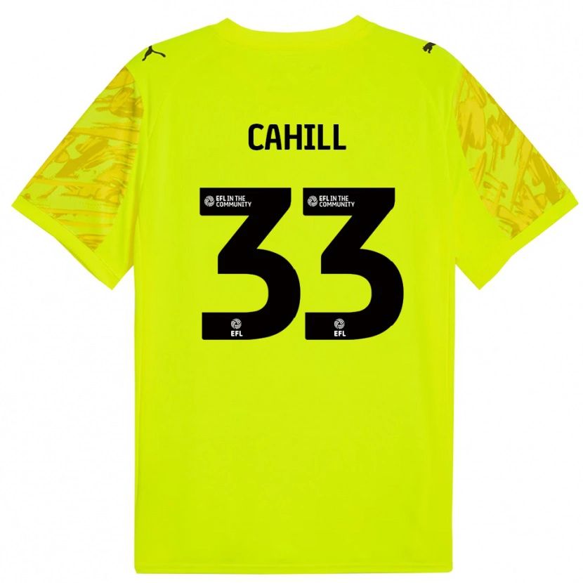 Danxen Femme Killian Cahill #33 Maillot de Gardien Vert Fluorescent 2025/26 T-shirt