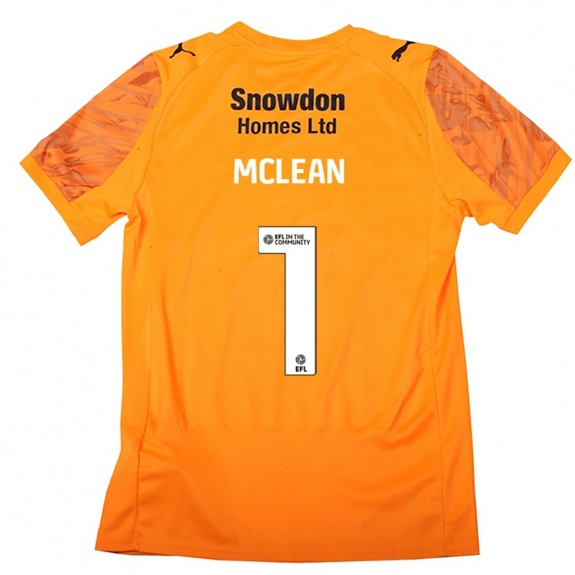 Danxen Femme Katie Mclean #1 Maillot de Gardien Noir Orange 2025/26 T-shirt